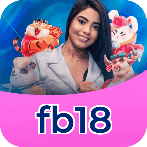 Interface do aplicativo fb18 mostrando jogos disponíveis no iOS e Android